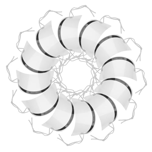 LIFKOME 50 piezas Protector Facial de Transparente para Corte de Pelo y Unidades para Salón y Uso Doméstico Fácil de Colocar y Seguro para Ojos y Cejas