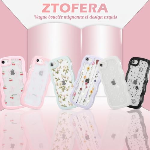 Coque iPhone 7/8/SE ZTOFERA rose pêche silicone fin - 5