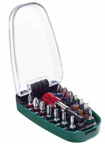 Parkside - Juego de puntas para destornillador (15 piezas, con práctico portapuntas de cambio rápido para manejo con una sola mano)