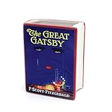 Lenny Mud Ceramic book vase, The Great Gatsby, decoupaged pencil holder, book shaped planter, classic novel