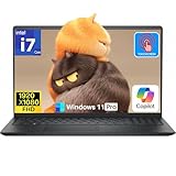 Dell 15 DC15250 Touchscreen Laptop, Windows 11 Pro, Intel 10-Core i7-1355U(up to 5.0GHz), 16GB RAM, 1TB SSD, 15.6' FHD Anti-Glare Touch Screen, Intel UHD Graphics, Copilot AI, Wi-Fi 6, for Business