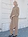 APRROOT Modest Clothing for Women Abayas Dress Muslim Robe Islamic Kaftan 3 PCS Set Long Sleeve Button Shirts Pants Hijab Dubai Outfits Khaki 2XL