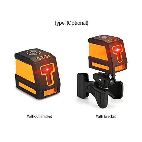 OWSOO Auto-nivelamento 2 linhas Nível de laser vermelho Kit profissional de nivelamento de linha cru