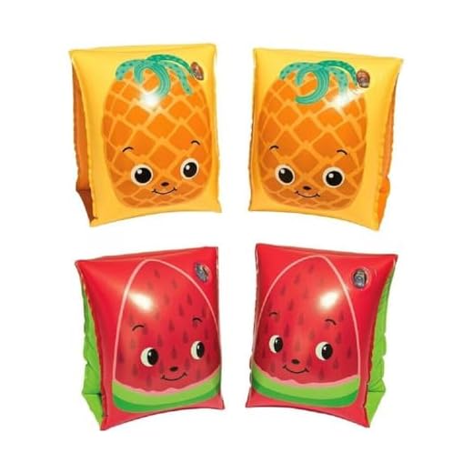 Trade Shop – Apoyabrazos De Frutas Para Niños, 23 X 15 Cm, Natación, Piscina, Playa, Modelos Surtidos 32042 –