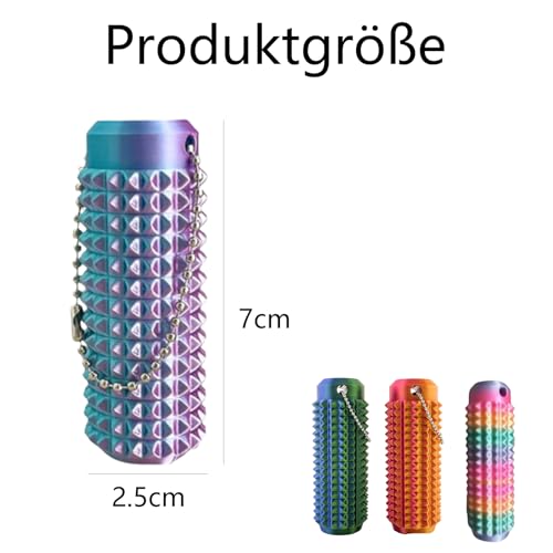 4 Stück Skills Borderline, Fidget Toys, Skin Picking Fidget, Skills Borderline Fidget Toys, Verlaufsfarben, Stressabbau Für Erwachsene, Office Und Reise, Rot-Gold, Blau-Grün, Lila-Silber, Candy