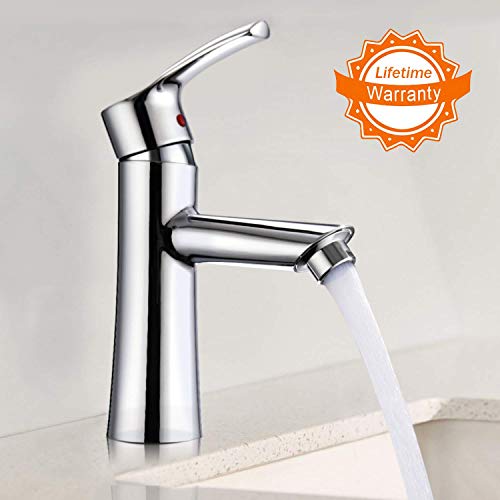 Grifo lavabo Dalmo DAKF4F Grifo de baño con Aireador Desmontable, Agua Fría...