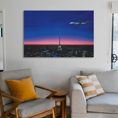 Hiroshi Nagai poster vol du crépuscule Paris art japonais - 6