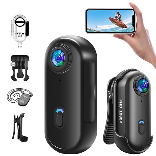 Baobylon Action Cam 1080P,Mini Sportkamera WiFi mit 64G Speicherkarte,Unterwasserkamera,Freihand-POVs,Überall Anbringbar,Helmkamera Motorrad Fahrrad Bodycam Körperkamera,Mini Kamera, Schwarz Baobylon Action Cam 1080P,Mini Sportkamera WiFi mit 64G Speicherkarte,Unterwasserkamera,Freihand-POVs,Überall Anbringbar,Helmkamera Motorrad Fahrrad Bodycam Körperkamera,Mini Kamera, Schwarz