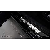 4-pièces Avisa Seuils de portes inox compatible avec BMW X6 (G06) 2019- \'Lines\' - 4-pièces