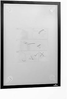 Durable Info-Rahmen Duraframe Wallpaper (A3, mit Magnetverschluss, inkl. Klebestreifen für sensible Oberflächen, rückstandslos ablösbar) 1 Stück, schwarz, 484401