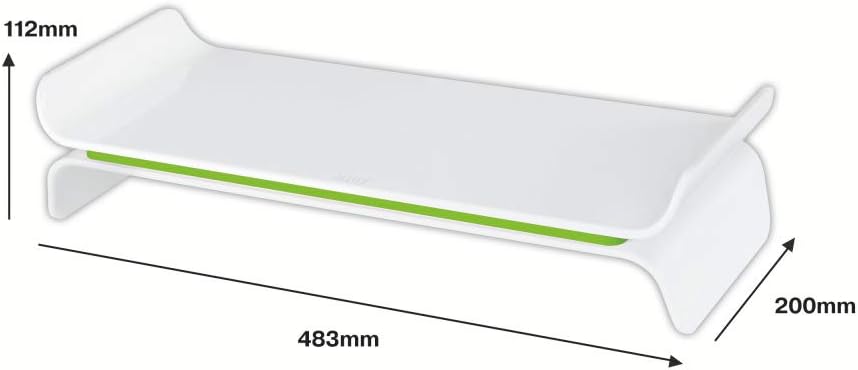 Leitz Ergo Wow Adjustable Monitor Stand, Green