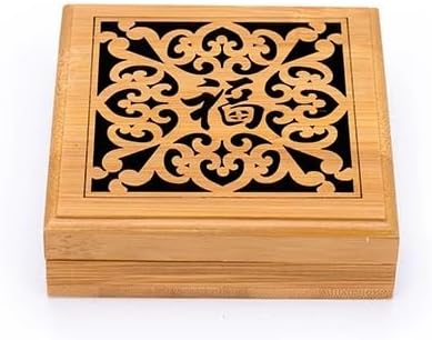 Incense Stick Holder Bamboo Incense Burner Coil Incense Burners Room Decoration Meditation Bamboo Censer Indoor Incense Holder Incense Holder for Sticks(E)