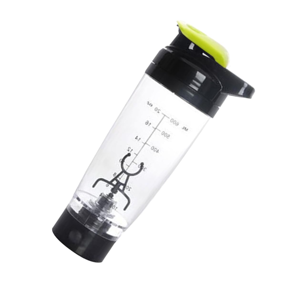 COLLBATH Shaker Mixer Portatile 600 Ml Tornado Mix Bottle Mescola Frullati Proteici Senza Sforzo Aggiungi Ingredienti Liquido