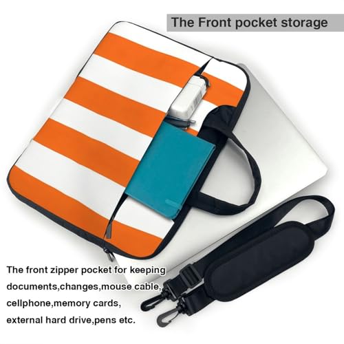 Maletín impermeable para laptop 14 pulgadas naranja miniatura 6