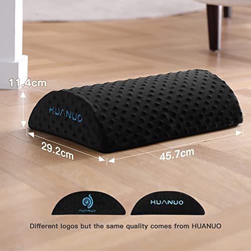 HUANUO Ergonomische Fußstütze für den Schreibtisch, Fußstützen mit 2 optionalen Bezügen, Geeignet für Reisen im Home Office