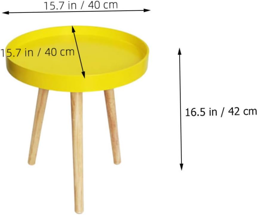 Nordic Style Mini Round Table Modern Sofa Side Table Simple Design Small Size for Living Room and Bedroom