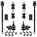 WEDOAUTO 6Pc Front Inner Tie Rod Stabilizer Sway Bars Lower Ball Joints Fit For Buick Allure Century Lacrosse Regal For Cadillac Deville Eldorado For Chevrolet Impala Monte Carlo â€ŽK5331 K5342 EV195