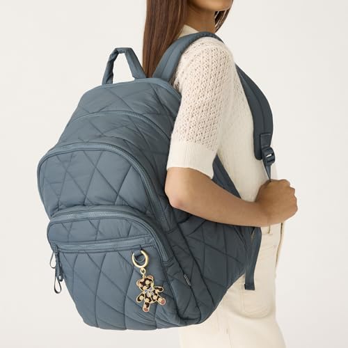 Image of Vera Bradley Featherweight XL Bancroft Backpack, Dark Slate, One Size