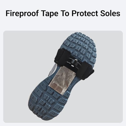 ZZOFSWORM Flint Friction Shoe Spark Plate for Bicycle Motorcycle，Footbrake Shoes Cover for Skateboard Accessories, 1*Shoe Cover + 3*Flint Pad - Thumbnail 6