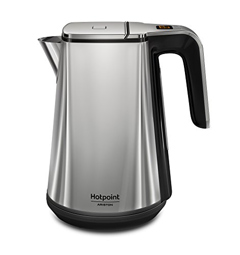 Hotpoint WK 24E UP0 Bollitore Digitale, 1.7 Litri, 2400 Watt, Acciaio