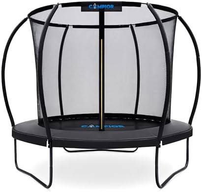 Pumpkin Trampoline with Basketball Hoop & Inner Enclosure – Safe, Durable,Family Fun – Heavy Duty Galvanized Springs – Waterproof Padding – Stable Base – Outdoor Backyard Style