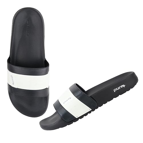 Image of URJO PURE-51 Men's Sliders /Slippers Lightweight Super Flexible Arch Support Durable Anti Skid & Stylish Dailywear Sliders /Slippers for Men (URJO by Welcome)