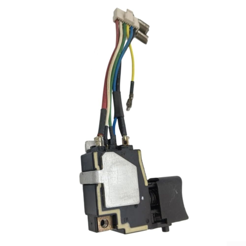 Interruptor de gatillo de repuesto 651364-1, compatible con BTD044 BTD064 BTD104 inalámbrico para controladores de impacto, pieza de repuesto de plástico para fijación de herramientas eléctricas
