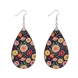 Two shapes:Teardrop: 9.2×4 cm (3.6×1.6 in), thickness 3 mm.Round leaf: 7.5×3 cm (2.9×1.2 in), thickness 3 mm Crafted from lightweight MDF for exceptional wearing comfort. The ear are silver-plated copper with a professional electroplated finish, mini...