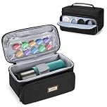 CURMIO Portable Coffee Maker Carry Case Compatible with OutIn Nano/WACACO Minipresso GR/AeroPress Go, Travel Coffee Machine Storage Bag for Camping, Hiking, Office, Black