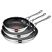 Produktbild TEFAL JAMIE OLIVER COOK SMART Pfannen-Set 20/24/28cm| E310S3 | Sichere Titanium 2X Antihaftversiegelung|Thermo-Signal| Thermo-Fusion Integral Induktionstechnologie| Ergonomischer Griff