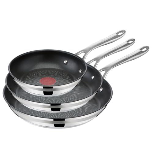 TEFAL Jamie Oliver Cook Smart Pan Set 20/24/28 cm, E310S3, Safe T...