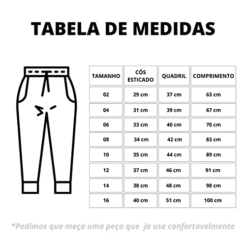 Calça Jogger Infantil Com Cós Elastico Punho Menino (12, Bege)