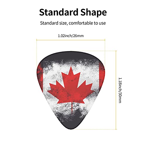 Médiators de guitare Paquet de 12 médiators de drapeau canadien pour guitare électrique Guitare acoustique Diverses… - Les Beatles, Paul McCartney, John Lennon, RIngo Starr, George Harrison Médiators de guitare Paquet de 12 médiators de drapeau canadien pour guitare électrique Guitare acoustique Diverses… – Image 4
