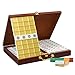 Produktbild Mahjong Goldener Kristall Karten Haus Rubbing Acryl Mode Gravur Spiel Schach Und Karten 144 Gold Karten, Aluminiumbeutel (Color : Gold, Size : 39#)