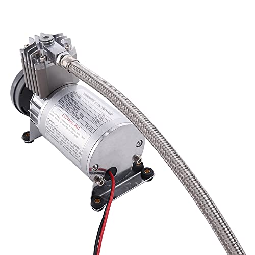 MOFANS 150 PSI Portable Air Compressor Fit for Semi Pickup Trucks 12V Vehicles Car Train Horns For Onboard Kit 1/4\" Hose