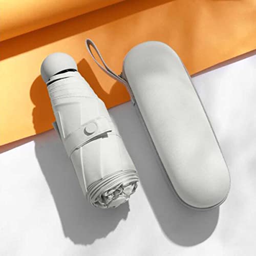 YLJXXY Regenschirm sturmfest, Kleiner Leichter und kompakter Damen Herren Schirm mit Auf-Zu-Automatik - windsicherer Taschenschirm mit Etui Cover