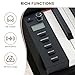 NOVATAGE 88 Key Full-Weighted Digital Piano, Full Size Electric Piano for Beginners, with U-Stand, 3 Pedal Unit, Adjustable Stool, Headphone, MIDI Functionality (Black)