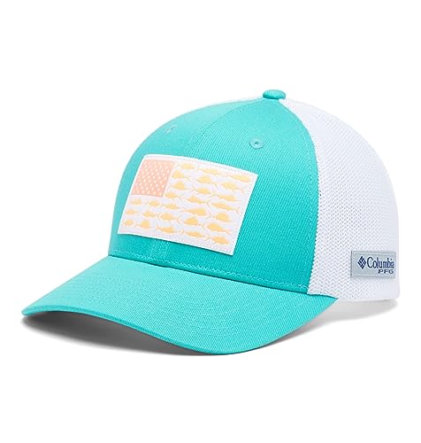 Image of Columbia Unisex PFG Fish Flag Mesh Ball Cap