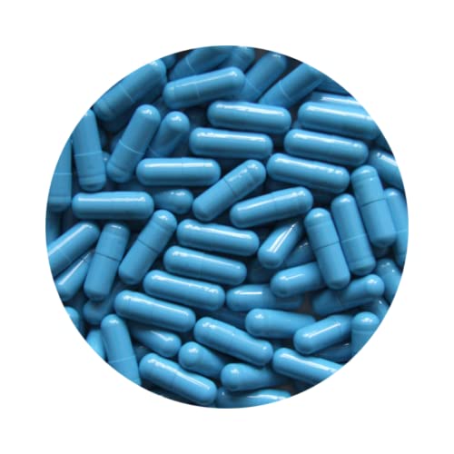 DR T&T - Cápsula de gelatina (tamaño 1, 1000), color azul