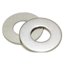 Bolt Dropper 100 Pack Washers - Stainless Steel Flat Washers - 3/8" ID x 7/8" OD - Heavy-Duty 304 Stainless Washer for Bolts - Corrosion-Resistant for Construction, Repair, Kitchens, Outdoors