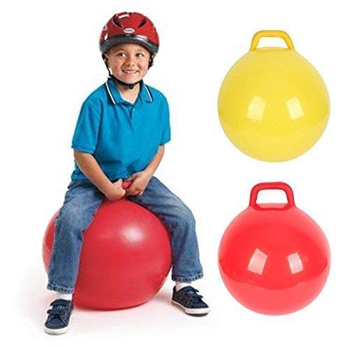Kids Gym, Sport and Outdoor Rubber Space Inflatable Sit Bouncing Hopper Ball (2 to 6 Year, Multicolour) Standard Size