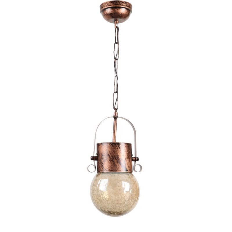 Image of ELIANTE Metal Hanging Light Copper Pendant Light for Living Room, Bedroom, Dining Room, Kitchen | 3 Years Warranty | Free - LED LAMP