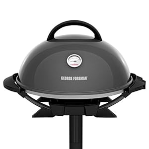 George Foreman GFO3320GM Indoor/Outdoor Gun Metal Electric Grill