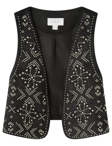 Vest sans manche avec clous Springfield pour femme style rock