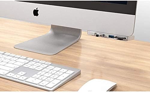 Cateck Ultra-Thin Premium Aluminum 3-Port USB 3.0 Hub with SD/TF Card Reader Combo Exclusively Designed for iMac Slim Unibody