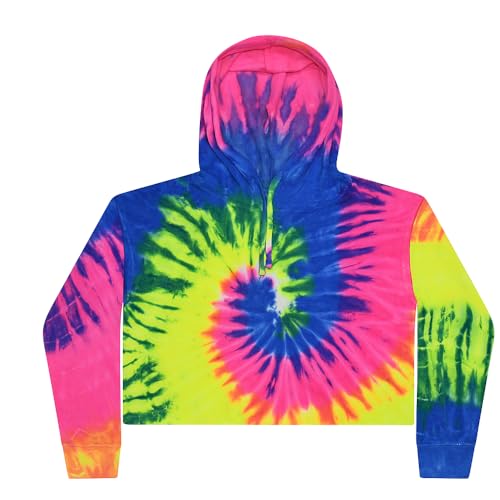 Colortone cropped hoodie sweat-shirt court à capuche unisexe pour style décontracté