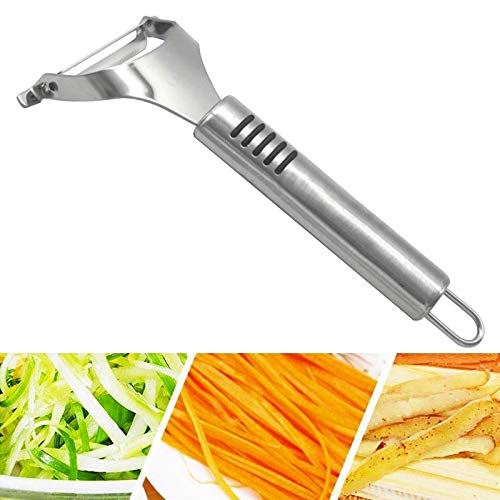 LIPPSY Gemüseschäler, multifunktionaler Edelstahl-Kartoffelschäler, Obst- und Gemüse-Küchengeräte. Schäler