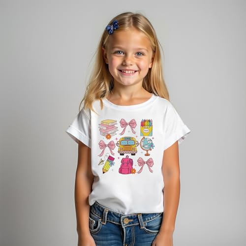 Image of Ritatte First Day of School Shirt for Girls Kindergarten 1st 2nd Grade Back to School T-Shirt Kid Cute Graphic Preschool Tees