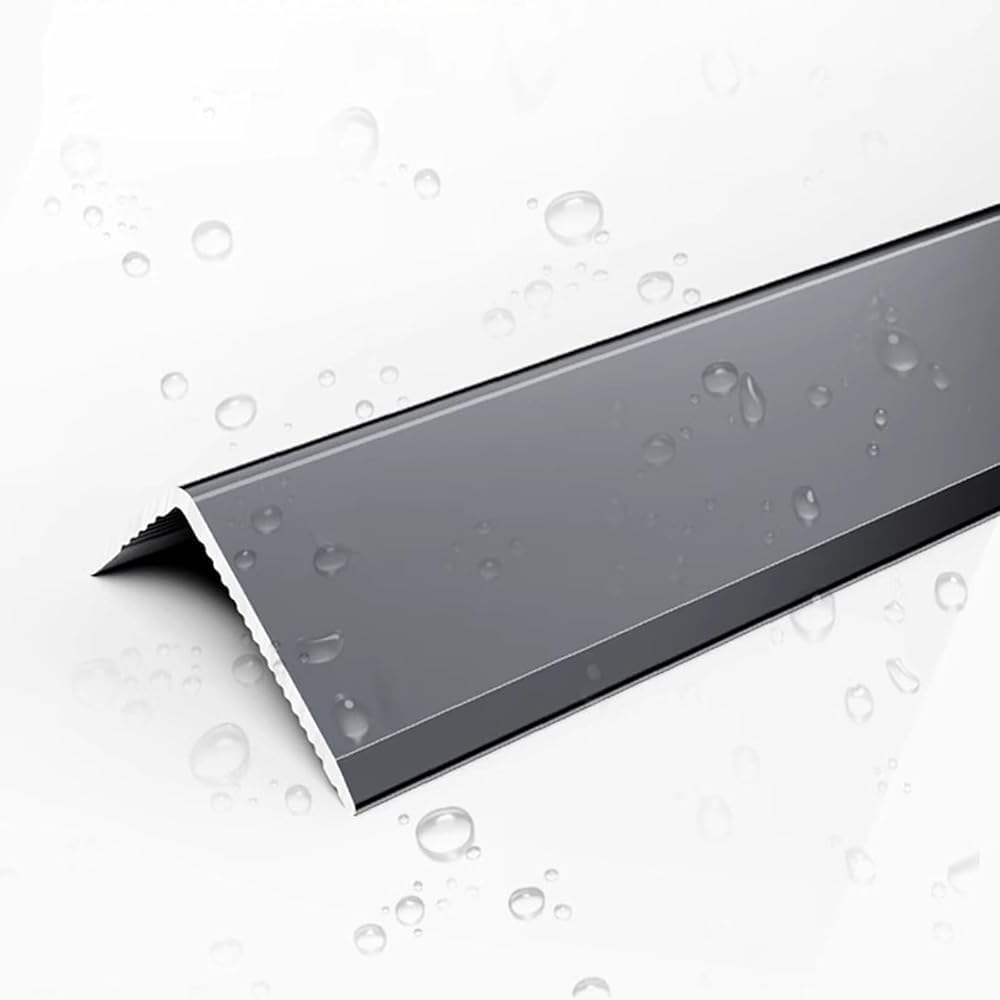 Listwa narożna w kształcie litery L, 3 x aluminiowa listwa krawędziowa, zewnętrzna osłona narożna do drzwi ściennych, szafki na płytki okienne