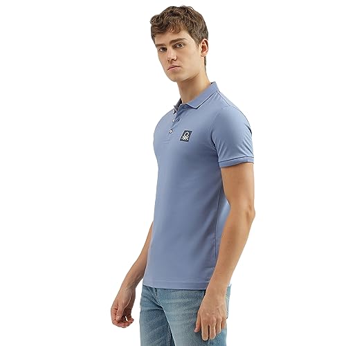 Image of United Colors of Benetton Men's Solid Regular Fit Polo Shirt
